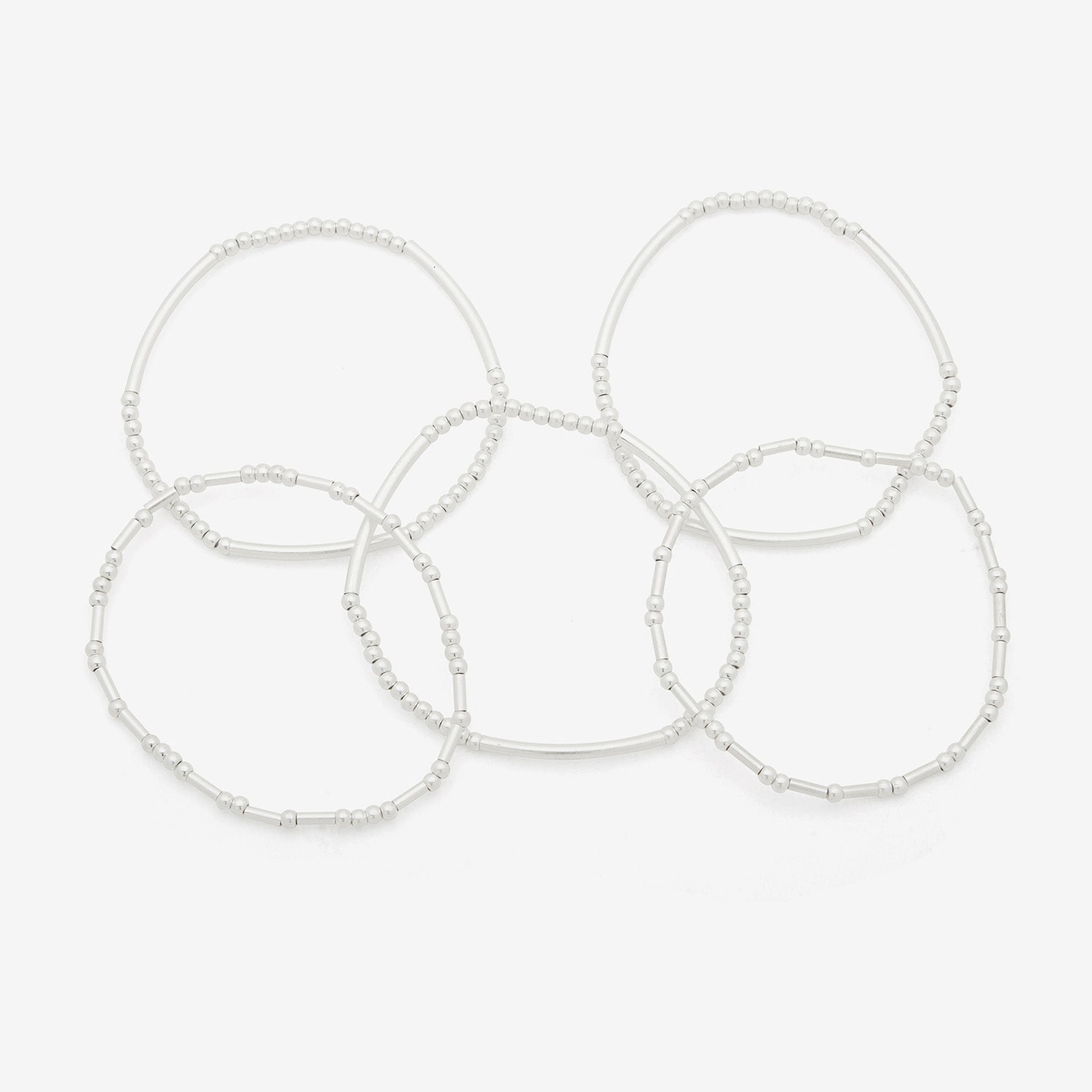 a.n.a Silver Tone Womens 5-pc. Bracelet Set