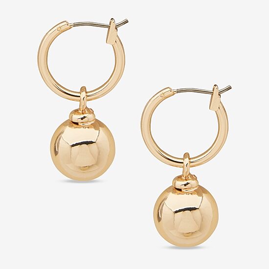 Worthington Womens 30.5mm Hoop Earrings