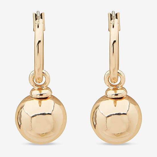 Worthington Womens 30.5mm Hoop Earrings