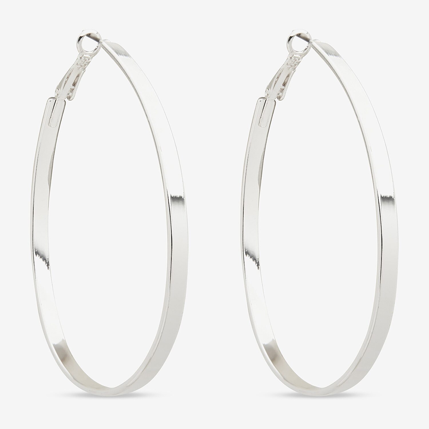 Worthington Womens 63.5mm Hoop Earrings