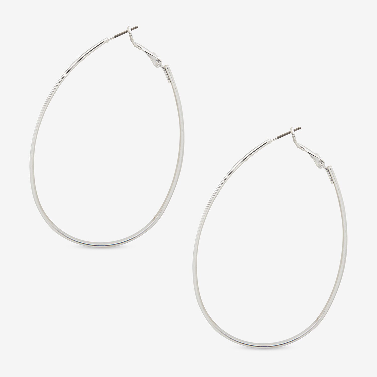 Worthington Womens 63.5mm Hoop Earrings