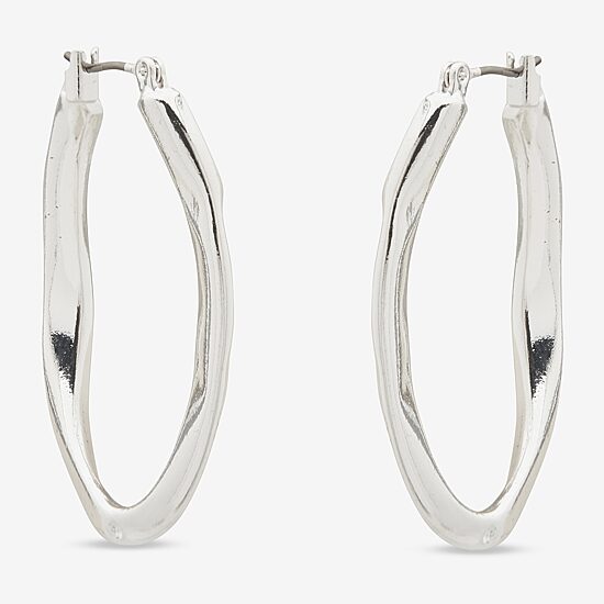 Worthington Womens 38.1mm Hoop Earrings