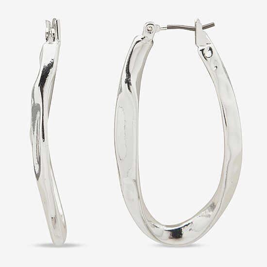 Worthington Womens 38.1mm Hoop Earrings