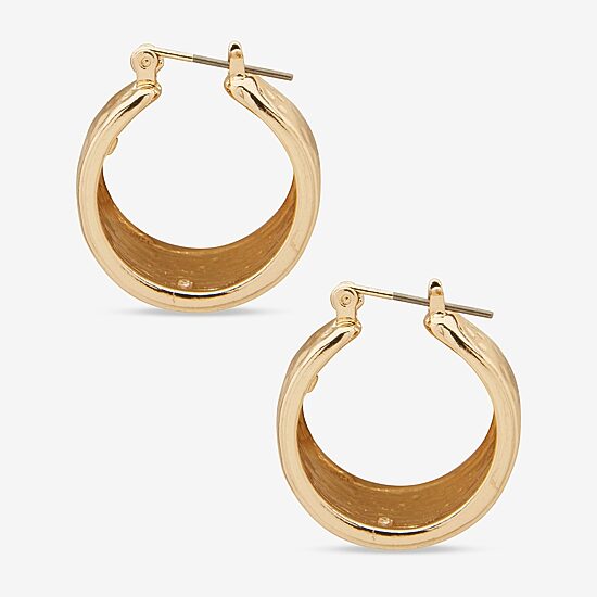 Worthington Womens 22.9mm Hoop Earrings