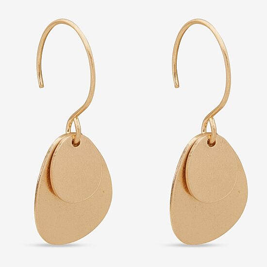 A.N.A Gold Tone Womens Drop Earrings