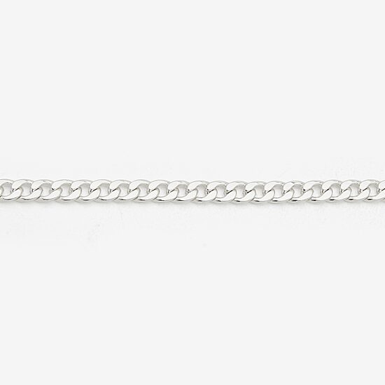 Worthington Silver Tone Simulated Pearl Womens Curb Chain Bracelet