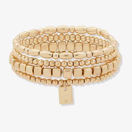 A.N.A Gold Tone Womens 4-pc. Bracelet Set