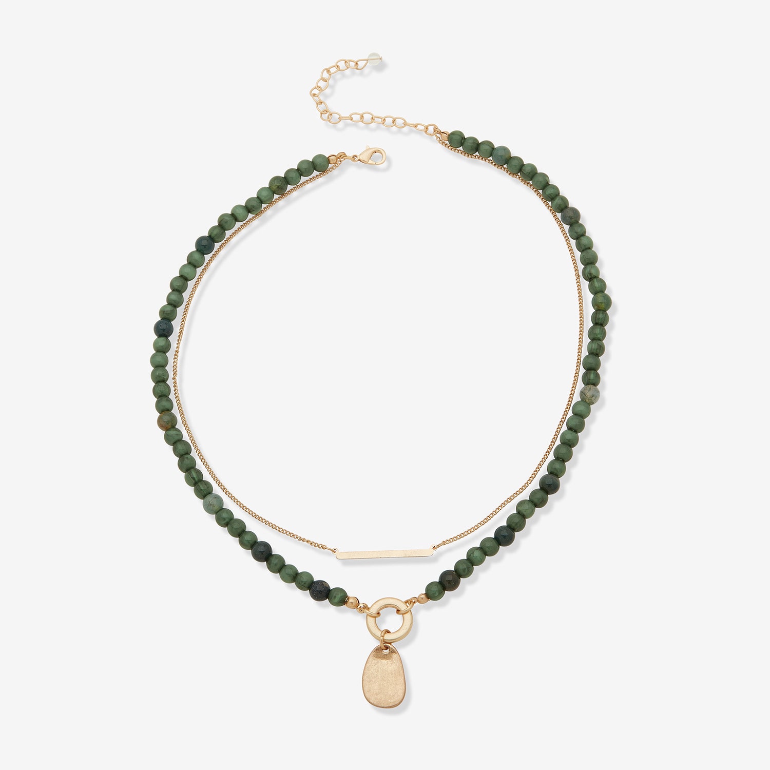 a.n.a Multi Row Womens 16 Inch Strand Necklace