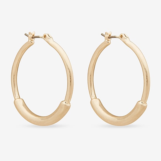 A.N.A Tube Womens Hoop Earrings