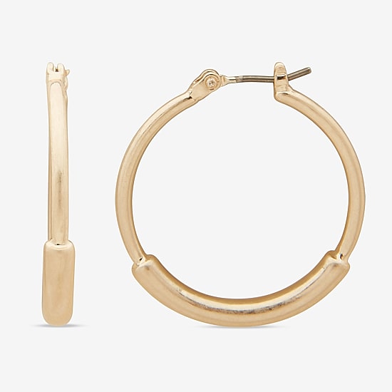 A.N.A Tube Womens Hoop Earrings