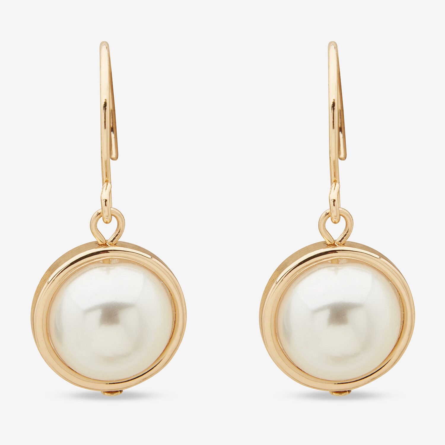 Worthington Womens Simulated Pearl Drop Earrings