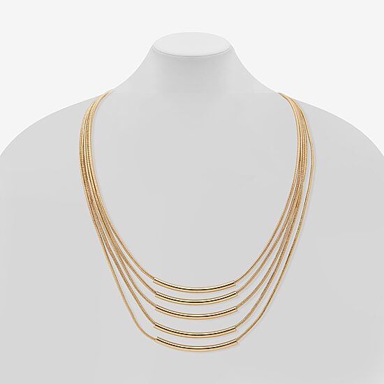 Worthington Gold Tone Womens 17 Inch Strand Necklace