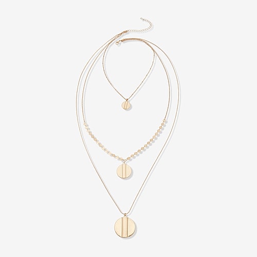 A.N.A Gold Tone Womens 39 Inch Strand Necklace, One Size, Yellow