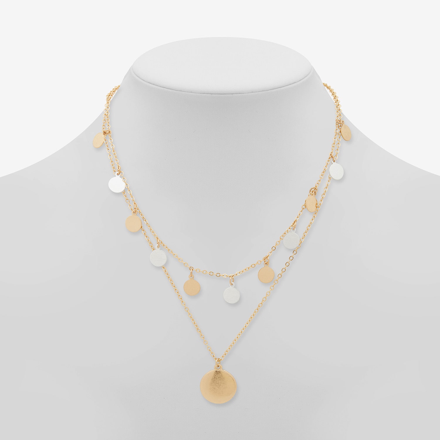 a.n.a Two Tone Womens 16 Inch Strand Necklace