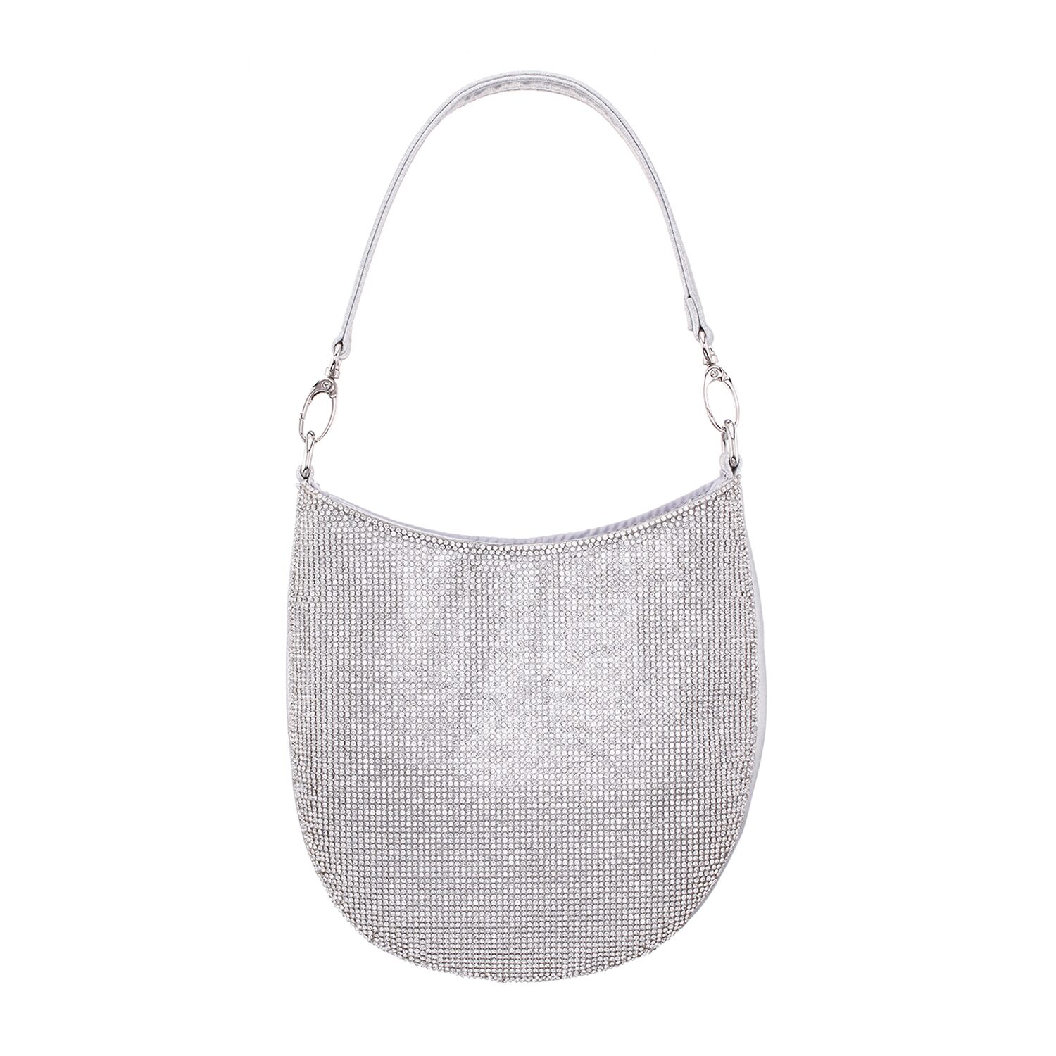 I. Miller Lolly Crystal Front Hobo Embellished Evening Bag
