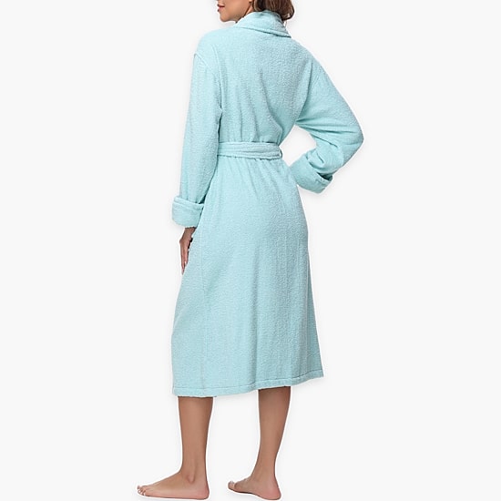 INK+IVY Womens Long Sleeve Knee Length Robe