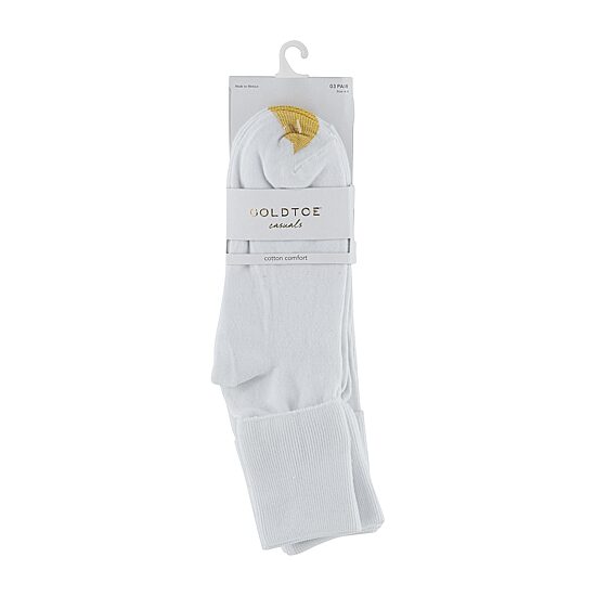 Gold Toe Casual Womens Multi-Pack 3 Pair Turncuff Socks