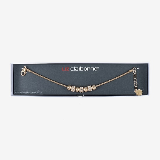 Liz Claiborne Womens Glass Strand Bracelet