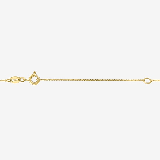Diamond Blossom (G-H / I1-I2) Womens Diamond Accent Lab Grown White Diamond 10K Gold Cross 18 Inch Pendant Necklace