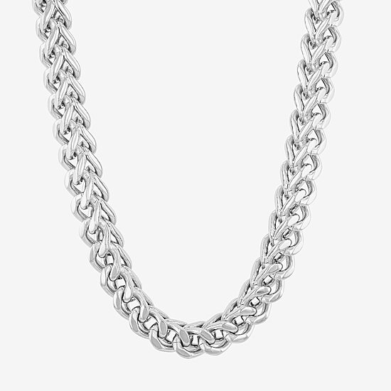 Mens Stainless Steel 24 Inch Link Chain Necklace