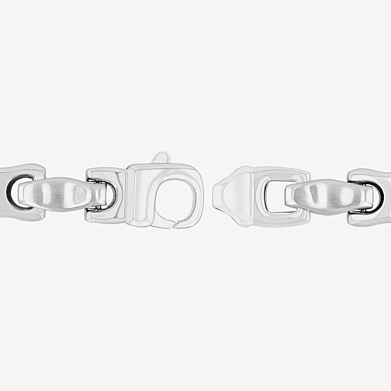 Mens Stainless Steel 9 Inch Solid Link Chain Bracelet