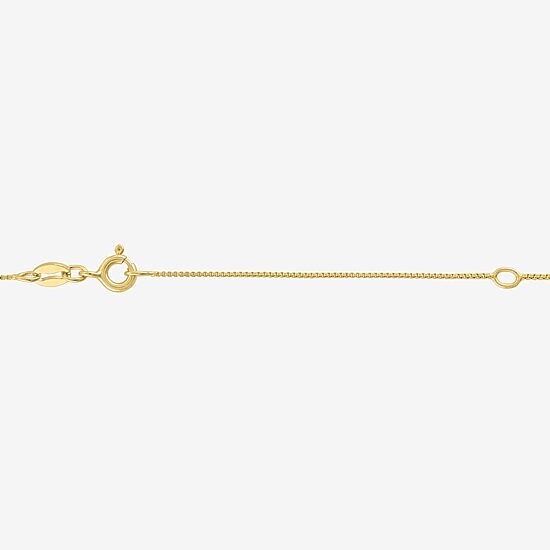 Diamond Blossom Linear (G-H / Si2-I1) Womens 1/10 CT. T.W. Lab Grown White Diamond 14K Gold Over Silver 18 Inch Pendant Necklace