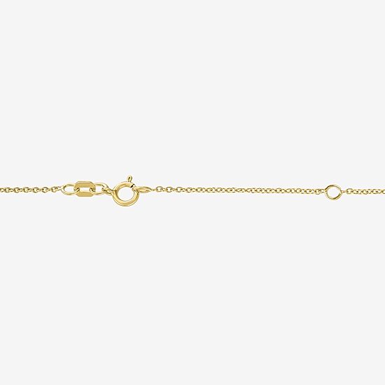 (G-H / Si2-I1) North Star Womens Diamond Accent Lab Grown White Diamond 14K Gold Over Silver Sterling Silver Star 18 Inch Pendant Necklace