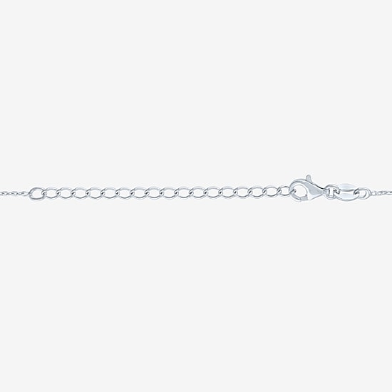 Diamond Addiction (G-H / Si2-I1) Womens 1/10 CT. T.W. Lab Grown White Diamond Sterling Silver 18 Inch Pendant Necklace