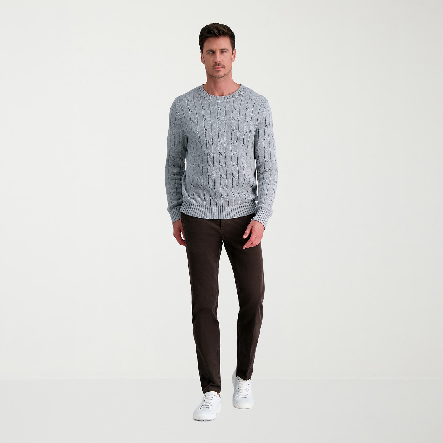 Haggar Corduroy Mens Straight Fit Flat Front Pant