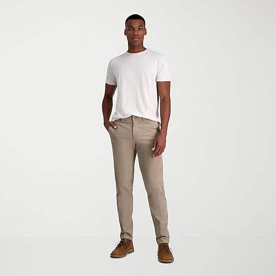 Haggar Corduroy Mens Straight Fit Flat Front Pant