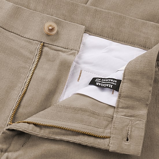 Haggar Corduroy Mens Straight Fit Flat Front Pant