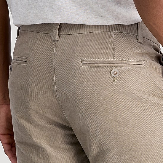 Haggar Corduroy Mens Straight Fit Flat Front Pant