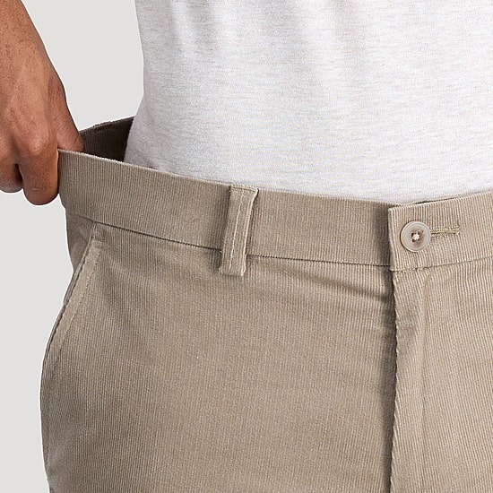 Haggar Corduroy Mens Straight Fit Flat Front Pant