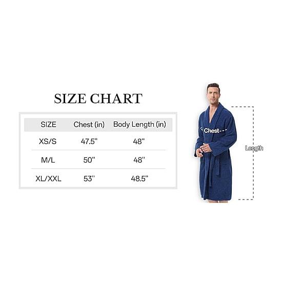 INK+IVY Mens Tall Long Sleeve Knee Length Robe