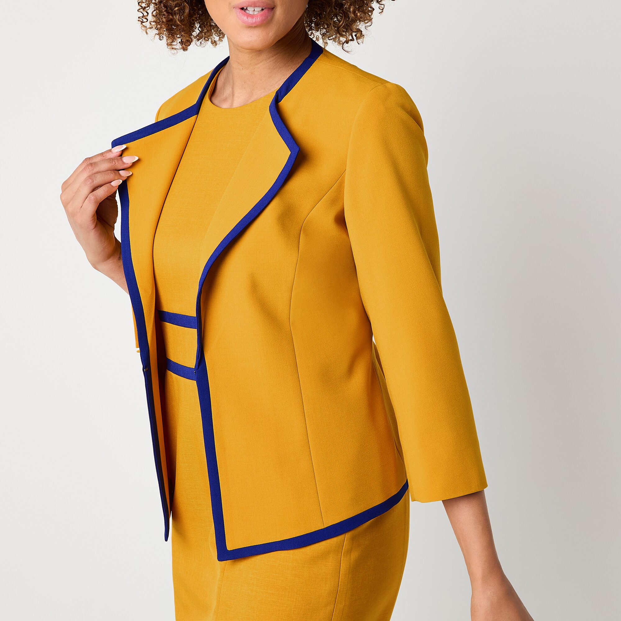 Black Label by Evan-Picone Womens Classic Fit Suit Jacket