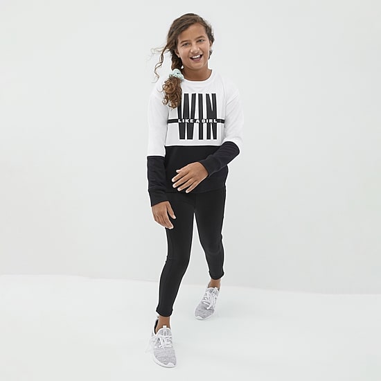 Xersion Active Little & Big Kid Girls Quick Dry High Rise 7/8 Ankle Legging
