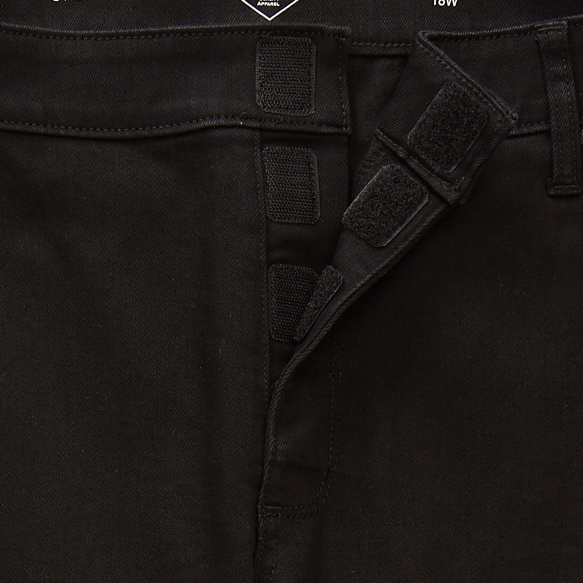 St. John's Bay Secretly Slender Womens Plus Mid Rise Adaptive Hidden Access Opening Straight Leg Jean