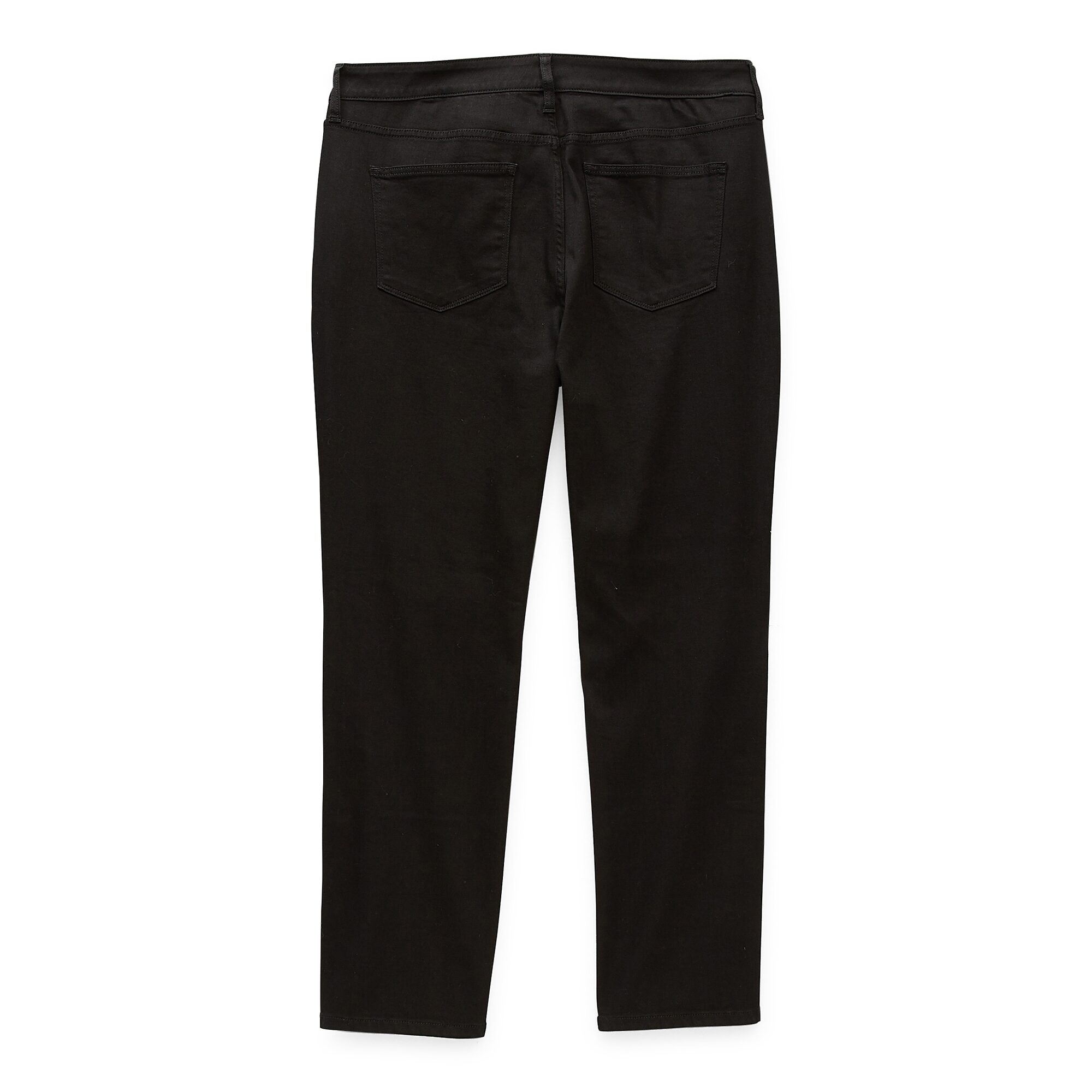 St. John's Bay Secretly Slender Womens Plus Mid Rise Adaptive Hidden Access Opening Straight Leg Jean