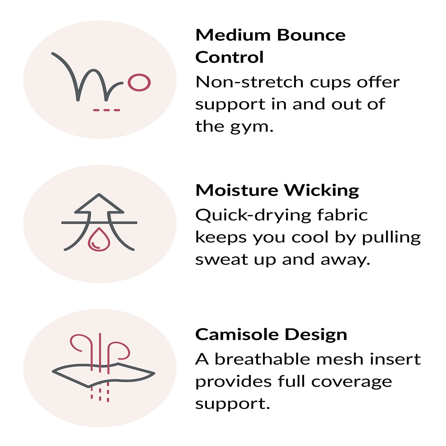 Glamorise No-Bounce Camisole Sports Wirefree Bra-1066