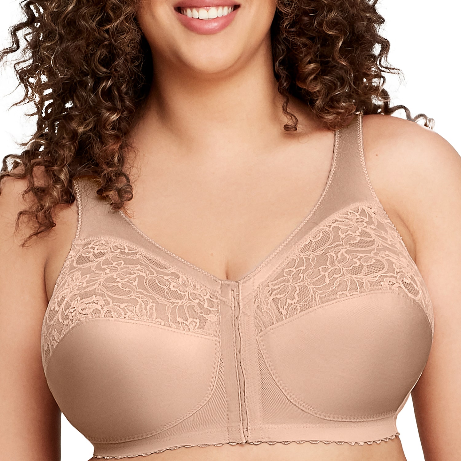 Glamorise MagicLift® Front-Closure Support Wirefree Bra-1200