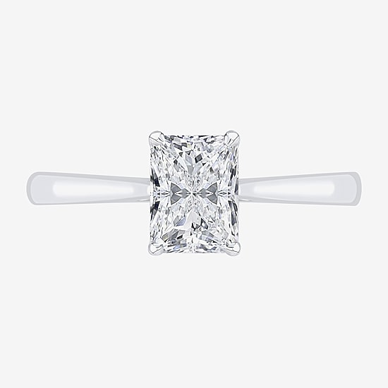 1 CT. Lab-Grown (G / VS2)  Diamond Radiant-cut Solitaire Engagement Ring in 10K Gold