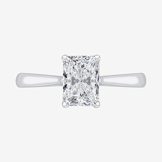 1 1/2 CT. Lab-Grown (G / VS2)  Diamond 14K Gold Radiant-Cut Solitaire Engagement Ring