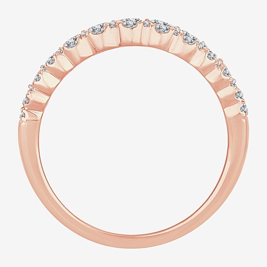Womens 1 CT. T.W. Natural White Diamond 10K Gold Anniversary Band