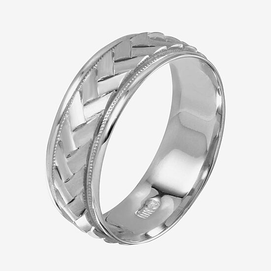 Mens 14K Gold Wedding Band