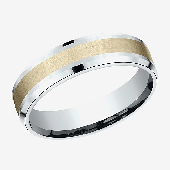 Mens 6MM 10K Gold Wedding Band