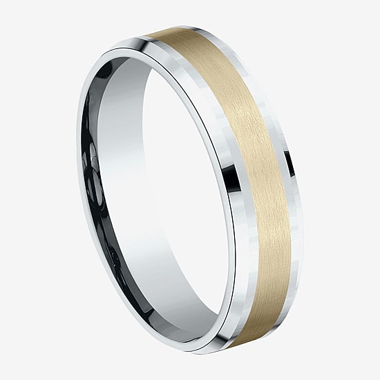 Mens 6MM 10K Gold Wedding Band