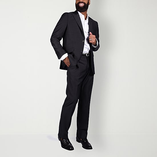 Steve Harvey Shantung Mens Classic Fit Suit Jacket