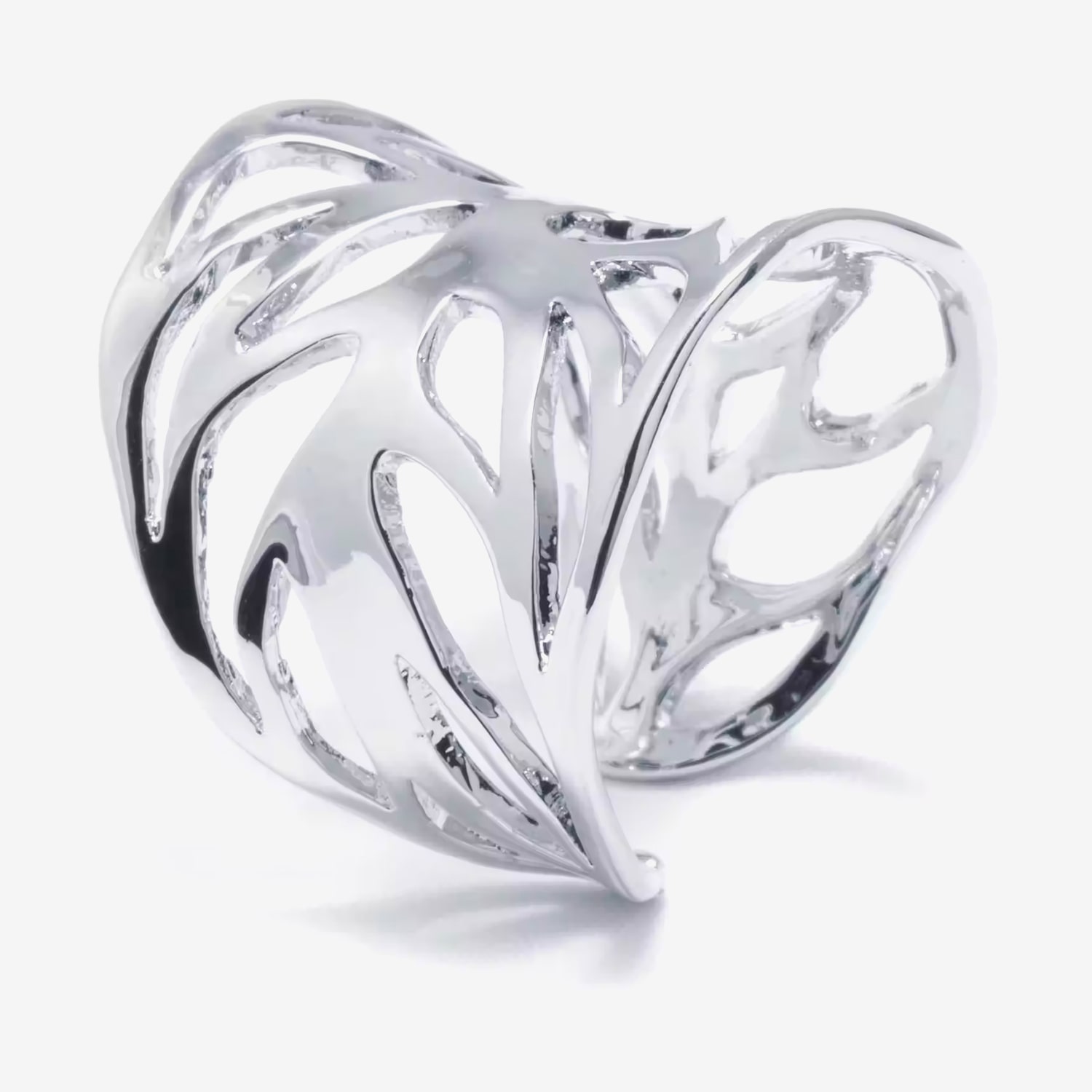 Sparkle Allure Womens Pure Silver Over Brass Round Cocktail Ring