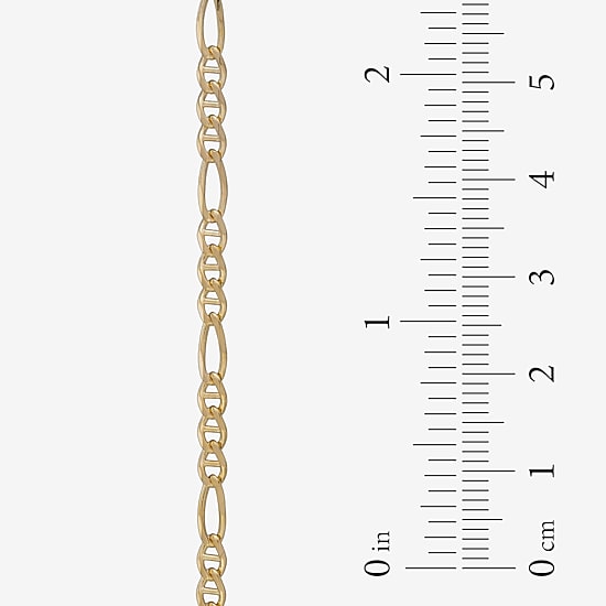 Made in Italy Unisex Adult 14K Gold 18 Inch Fashion Chain Necklace
