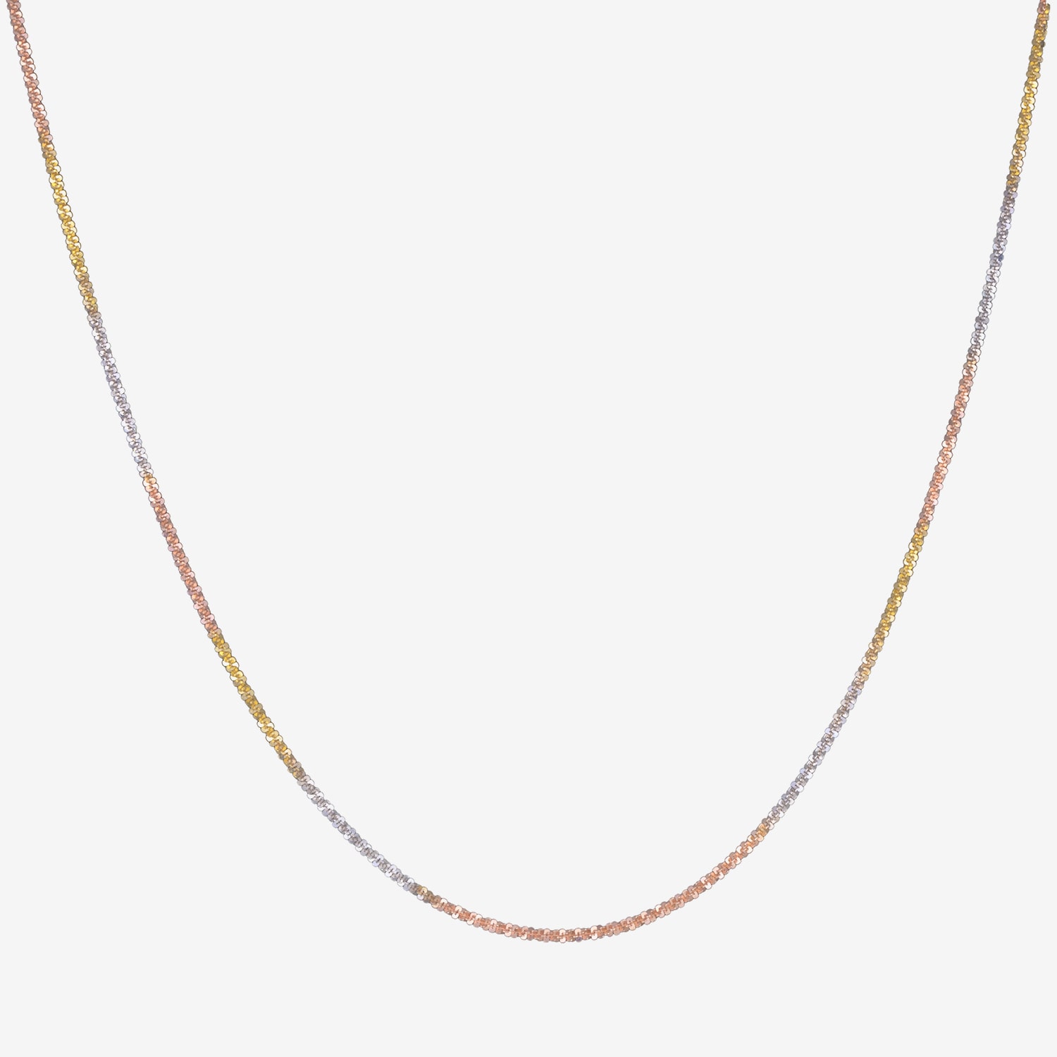Made in Italy Womens 14K Gold 18 Inch Fashion Chain Necklace